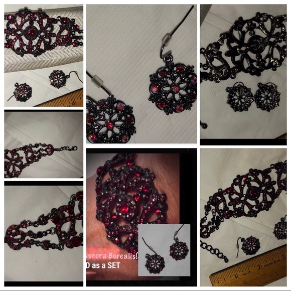 Red Aurora Borealis Set - Picture 3 of 8